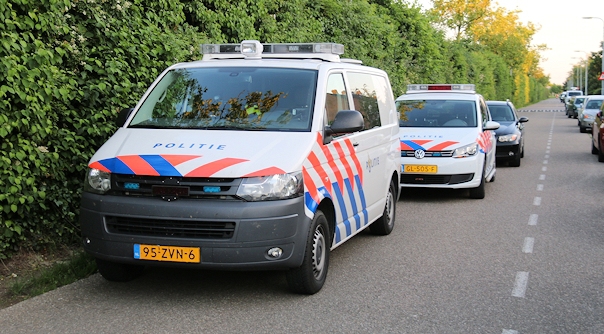 De hulpdiensten bij het ongeval in Middelburg.