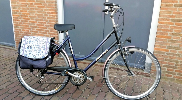 De gestolen fiets in Zierikzee.