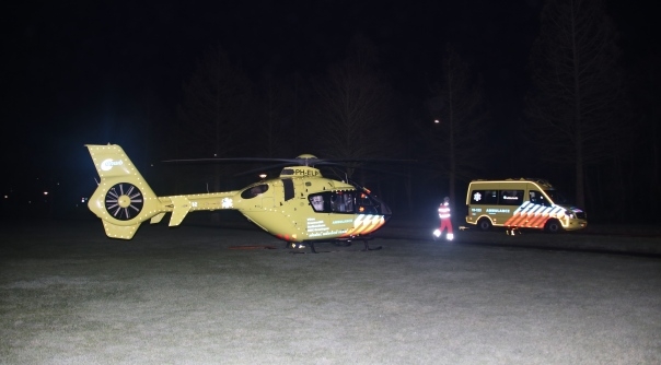 De traumahelikopter in Goes.