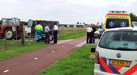 Het ongeval op de kruising in Poortvliet.