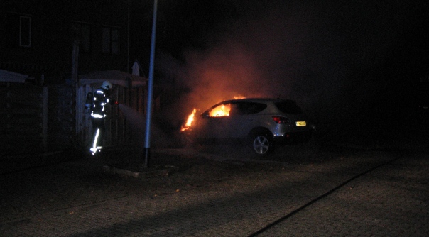 De autobrand in Vlissingen.