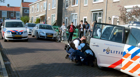 De arrestatie aan de Frans Halslaan in Vlissingen.