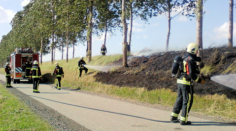De buitenbrand aan de Nieuw Westenrijkdijk in Sluiskil