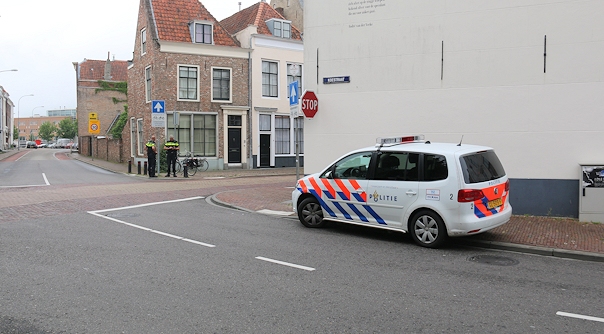 Het ongeval op de kruising in Middelburg.