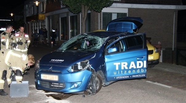 Het ongeval in Hoek afgelopen nacht.
