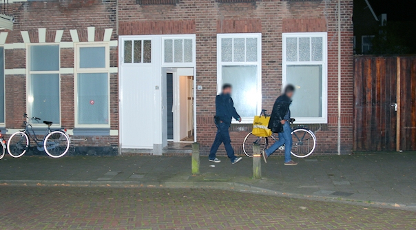 De inval in de Kasteelstraat in Vlissingen.