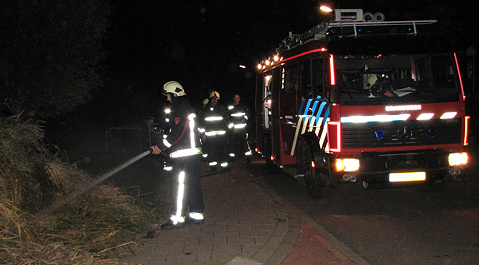 De buitenbrand aan de Hengst in Arnemuiden