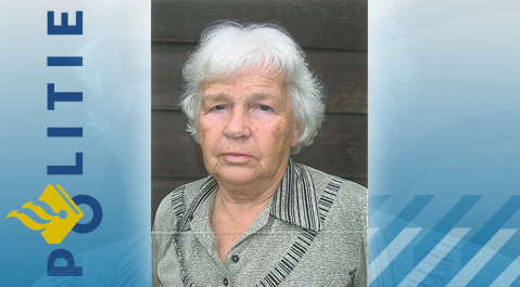 Nelly van Baalen- de Kok (79) wordt sinds zaterdag vermist.
