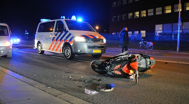 Het ongeval op de Van Hertumweg in Goes.