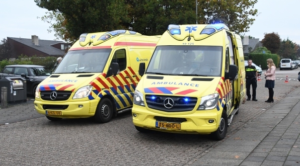 Twee ambulances kwamen met spoed ter plaatse.