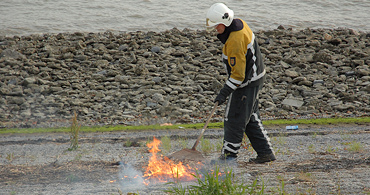 Brandje aan de Zeedijk in Hansweert