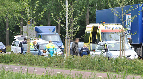 Het ongeval zaterdagmorgen op de Schroeweg in Middelburg