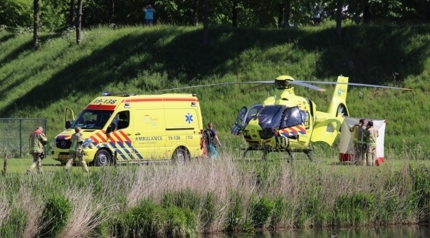 In Hulst was ook een traumahelikopter ter plaatse.