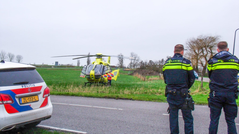 De patiënt is per traumahelikopter naar Rotterdam gebracht.