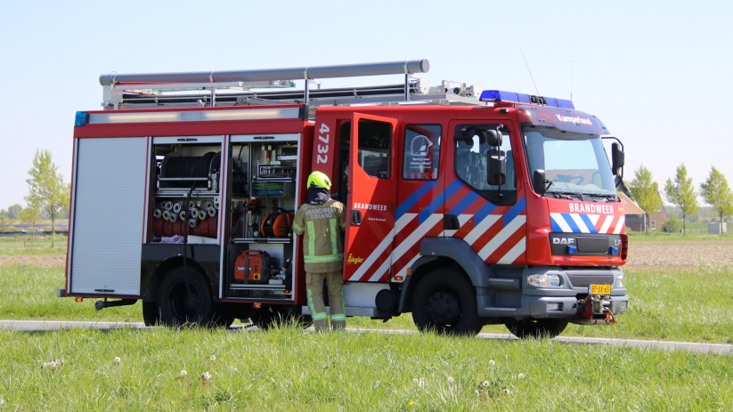 Brandweer Kamperland ingezet voor brandende gasfles