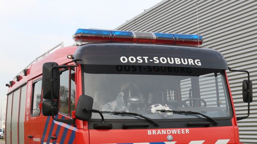 Bouwmaterialen in brand gestoken Souburg