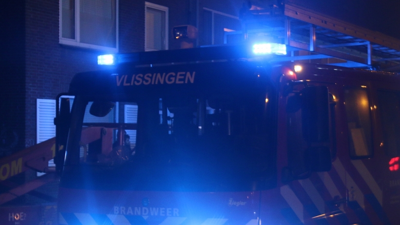 Felle autobrand in Vlissingen