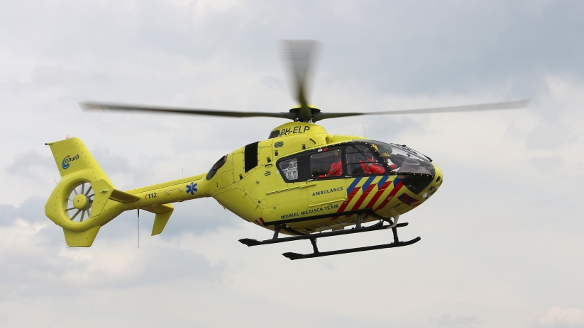 Traumahelikopter landt in Terneuzen voor noodsituatie