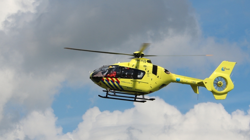 Traumahelikopter voor incident Koudekerke