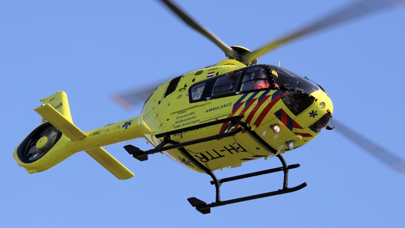 Traumahelikopter bij reanimatie Sint-Maartensdijk