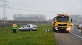 Auto in de sloot A58 Kruiningen, één gewonde