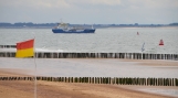 Oliespoor voor de kust bij Vlissingen