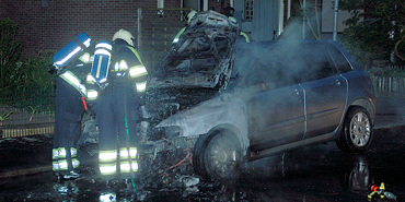 Auto uitgebrand in Heinkenszand