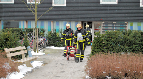 De brand bij Emergis in Kloetinge. 