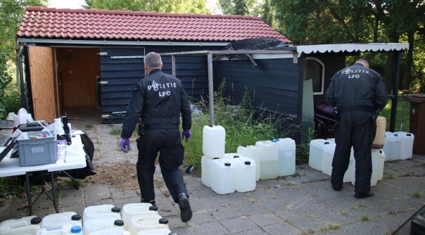 De ontmanteling van het drugslab dat in juli werd aangetroffen in Rilland.