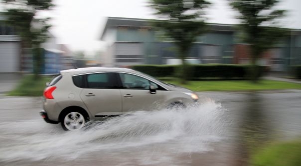 Wateroverlast gisteren in Middelburg.