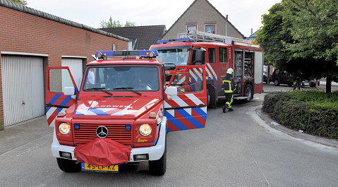 De containerbrand aan de Lange Kerkstraat in Terneuzen.
