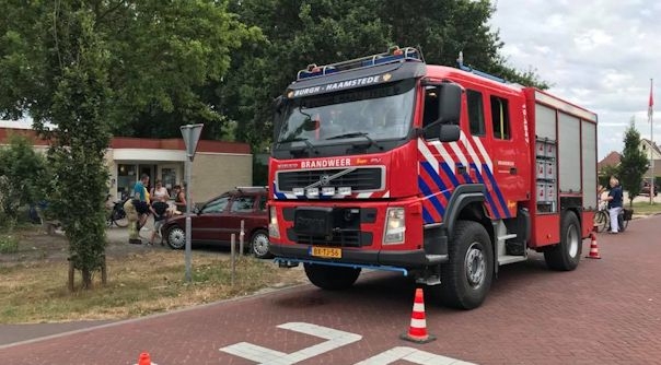 De brandweer in Burgh-Haamstede.