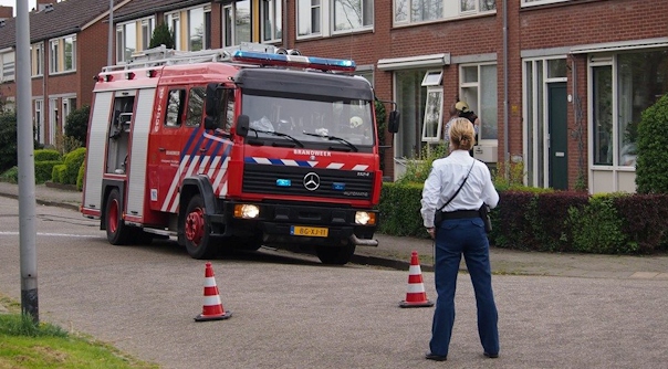 De keukenbrand aan de Hontestraat in Oost-Souburg.