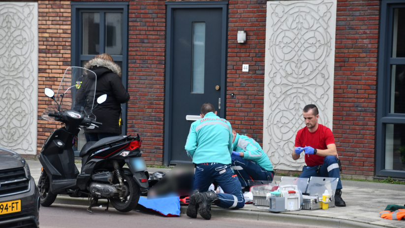 Scooterbestuurder gewond na aanrijding in Vlissingen.