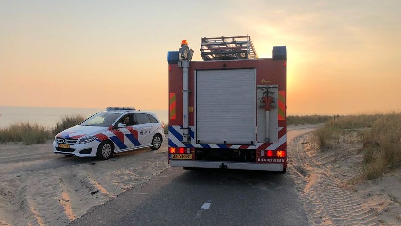 De brandweer van Vlissingen kwam ter plekke met een tankautospuit.