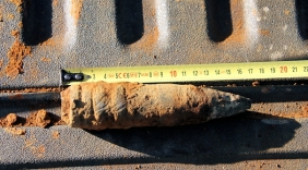 Granaat gevonden bij Ritthem