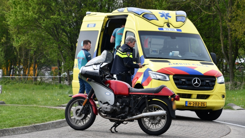 Motorrijder gewond na aanrijding Arnemuiden.