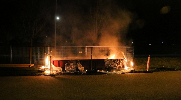 De containerbrand in Vlissingen.