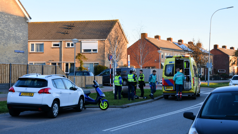 Scooterbestuurder gewond bij eenzijdig ongeval Oost-Souburg.