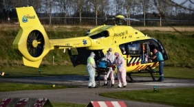 IC-helikopter brengt patiënt naar Adrz Goes