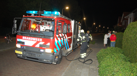 De brand in de schuur aan de Prins Hendrikstraat in Sint Jansteen .