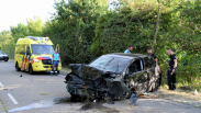 Auto crasht op Zwaanweg Vlissingen
