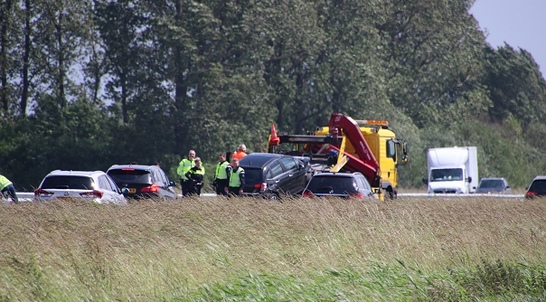 Het ongeval op de A58 bij Kruiningen.