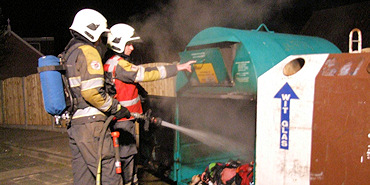 Felle containerbrand geblust in Poortvliet