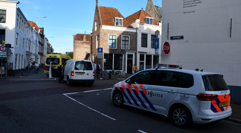 Het ongeluk gebeurde bij de Varkensmarkt in Middelburg.
