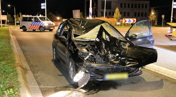 De auto van de man uit Kloetinge raakte destijds zwaar beschadigd.