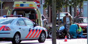Bromfietser gewond in Sas van Gent