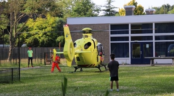 Voor het slachtoffer werd destijds ook een traumahelikopter opgeroepen.