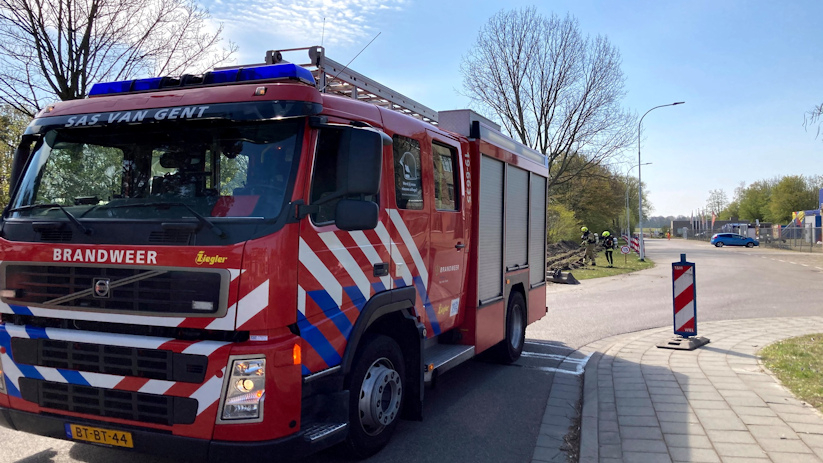 De brandweer werd twee keer opgeroepen voor het lek in Sas van Gent