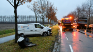 Vrachtwagenchauffeur aangehouden bij ongeval Provinciale weg Zuiddorpe